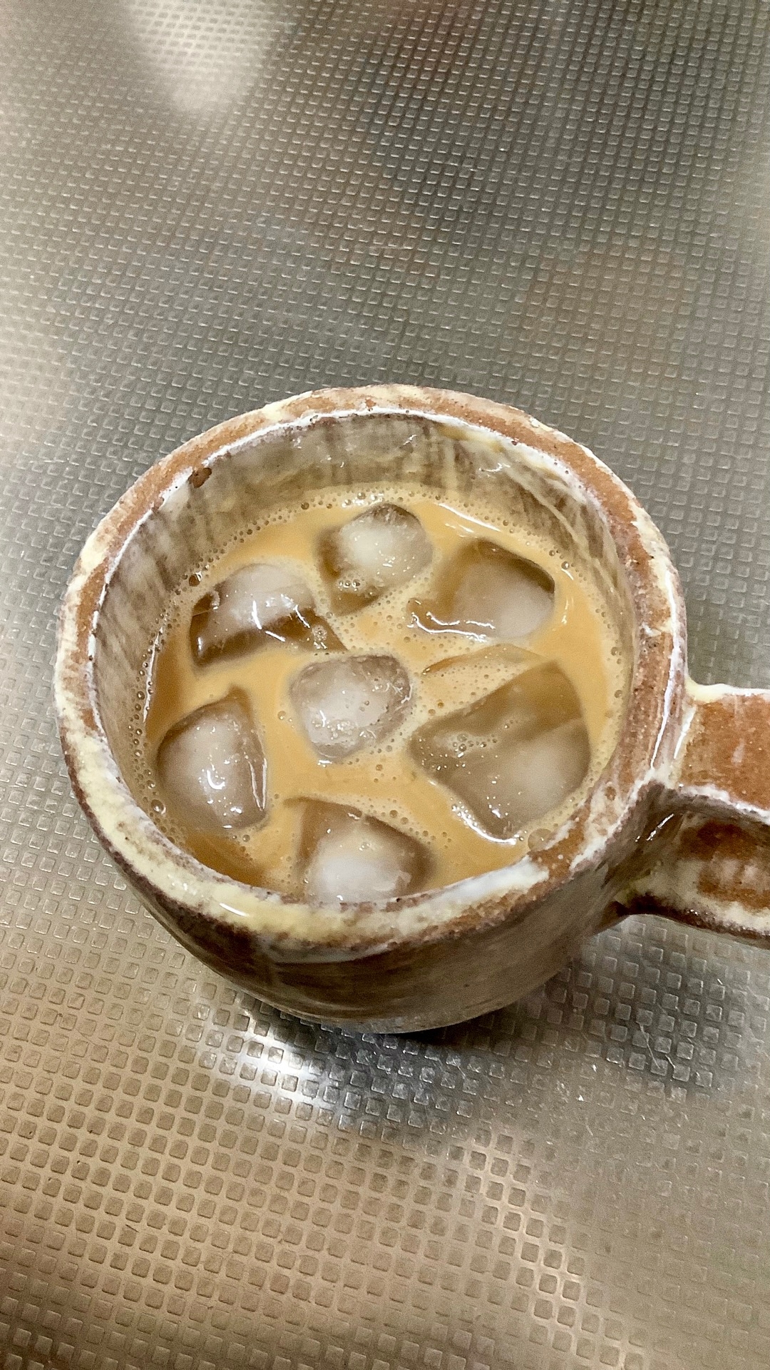 飲むヨーグルト入りアイスコーヒー