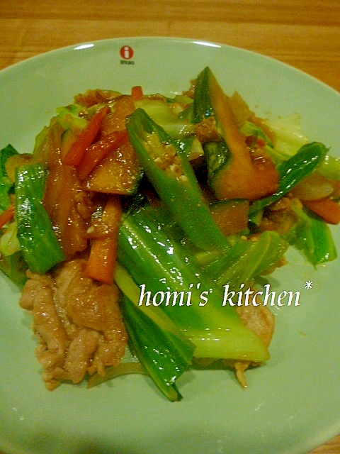 簡単！夏野菜炒めはプルコギのタレで決まり！