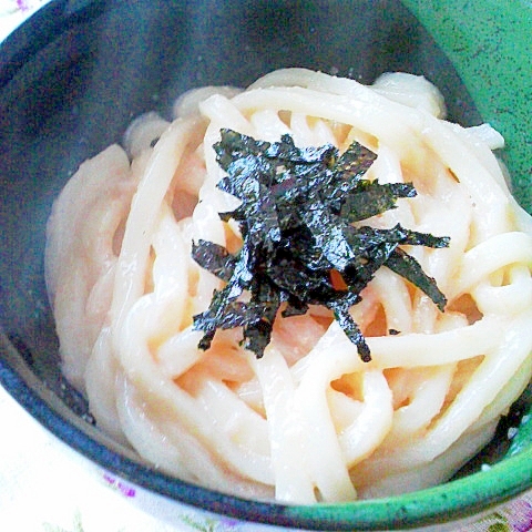 ちょっとクリーミーな明太子うどん