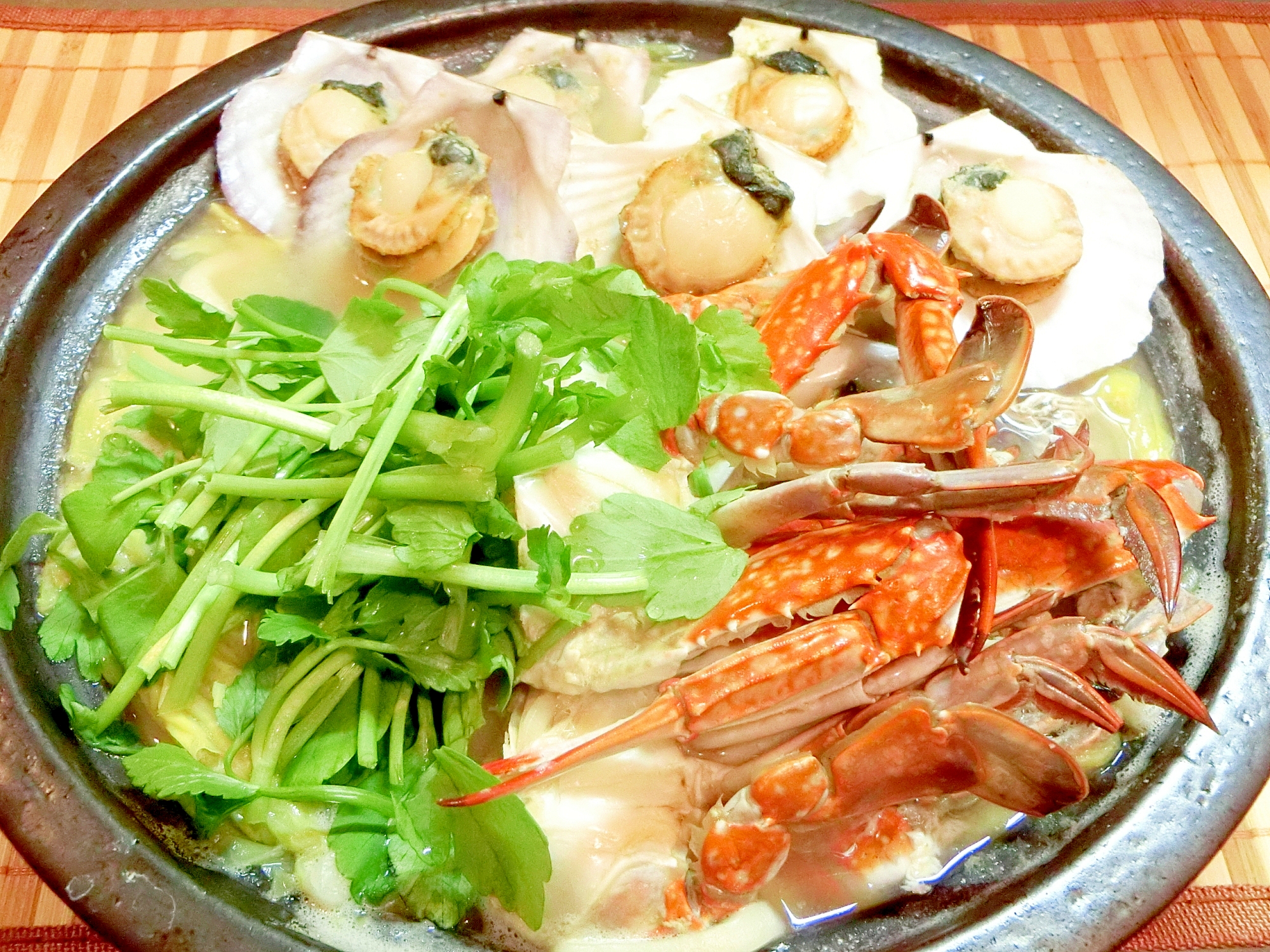 春キャベツとセリの海鮮うどん鍋 レシピ 作り方 By 綾音 あやね 楽天レシピ