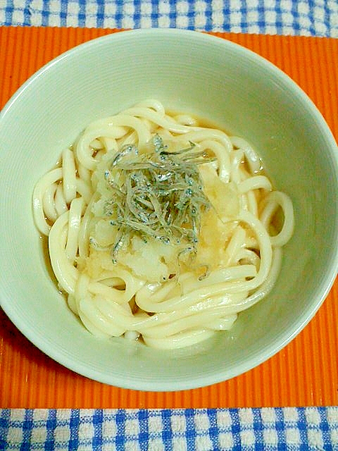 じゃこと大根おろしのうどん♪