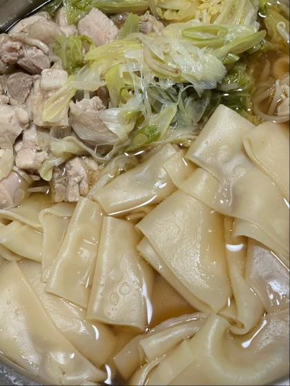 具沢山のひもかわうどん