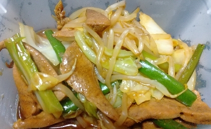 豚レバ野菜炒めご飯