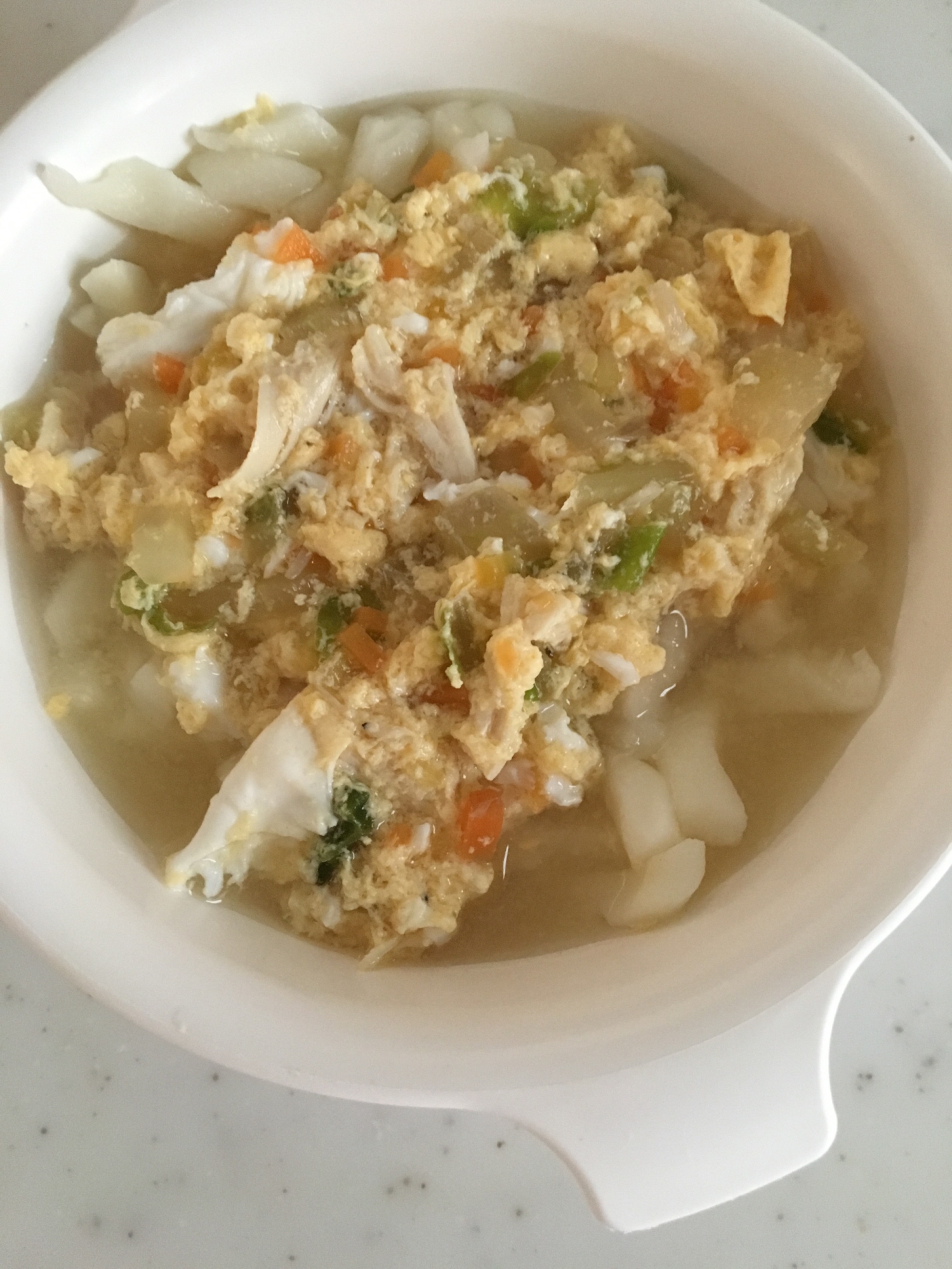 離乳食後期 鶏のささみと白菜の卵うどん レシピ 作り方 By Xmickyx 楽天レシピ