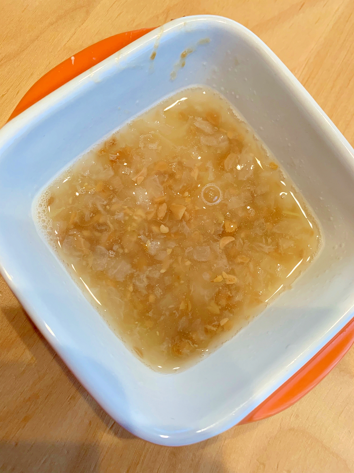 7.8カ月離乳食☆納豆汁