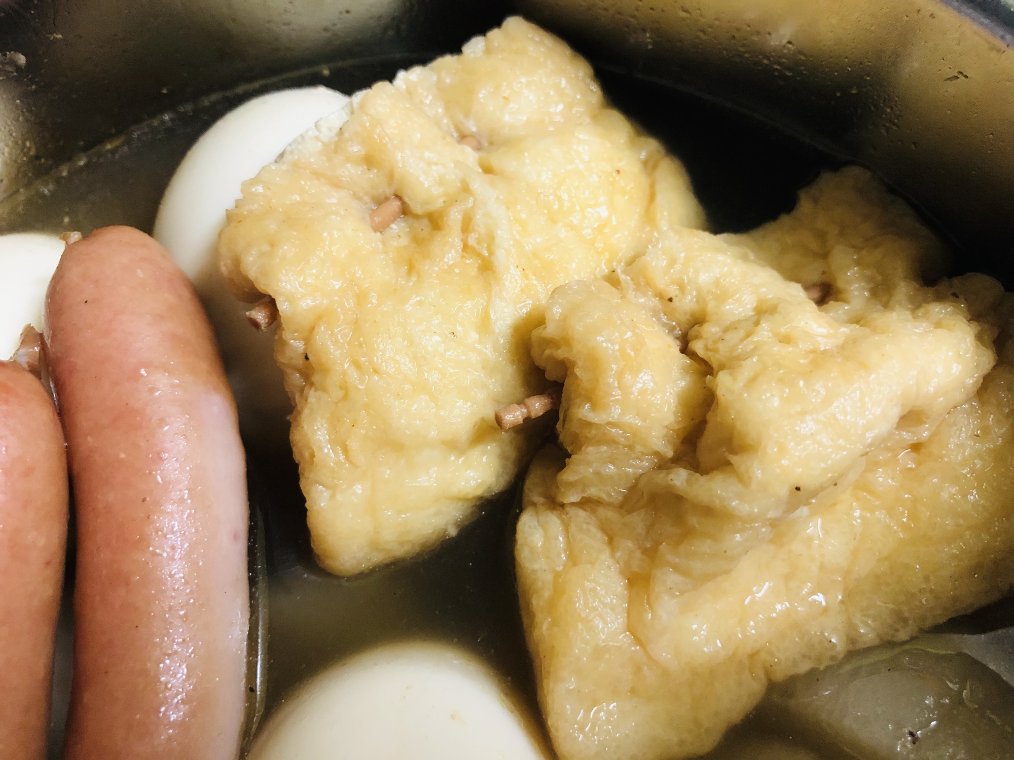 国産チーズ入り巾着のオイスターおでん