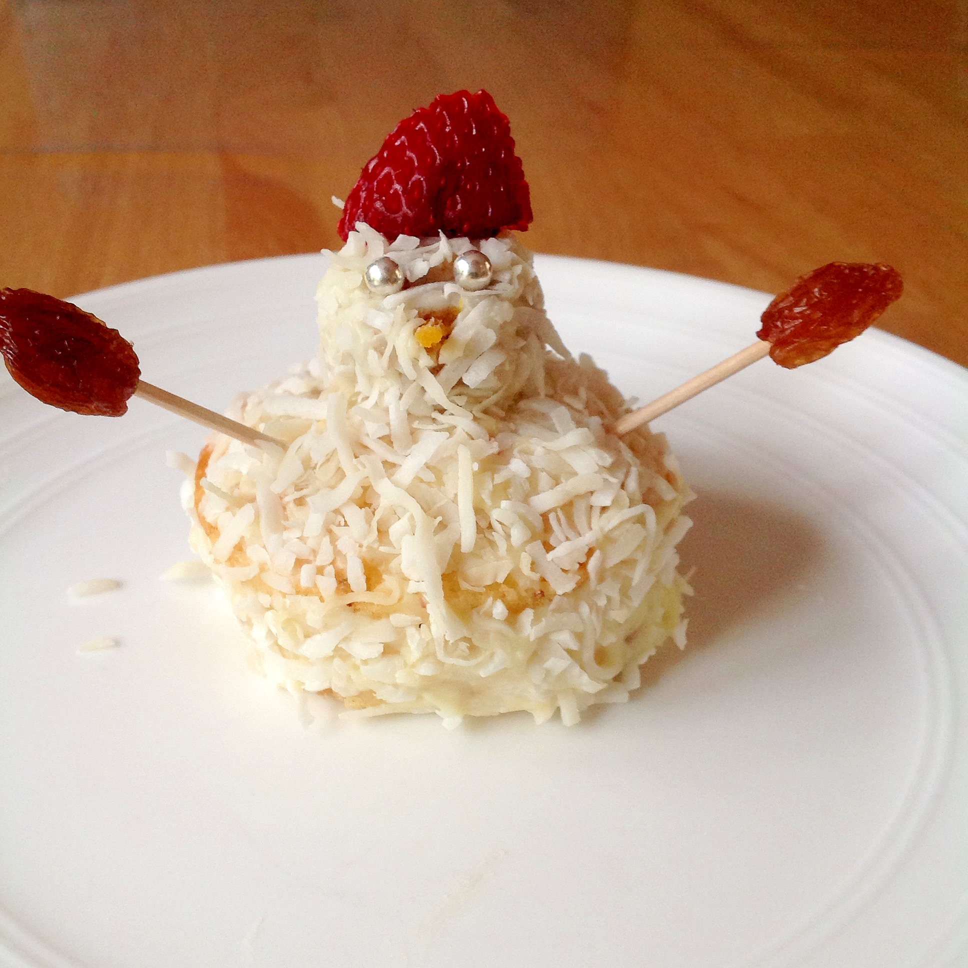 雪だるまカップケーキ