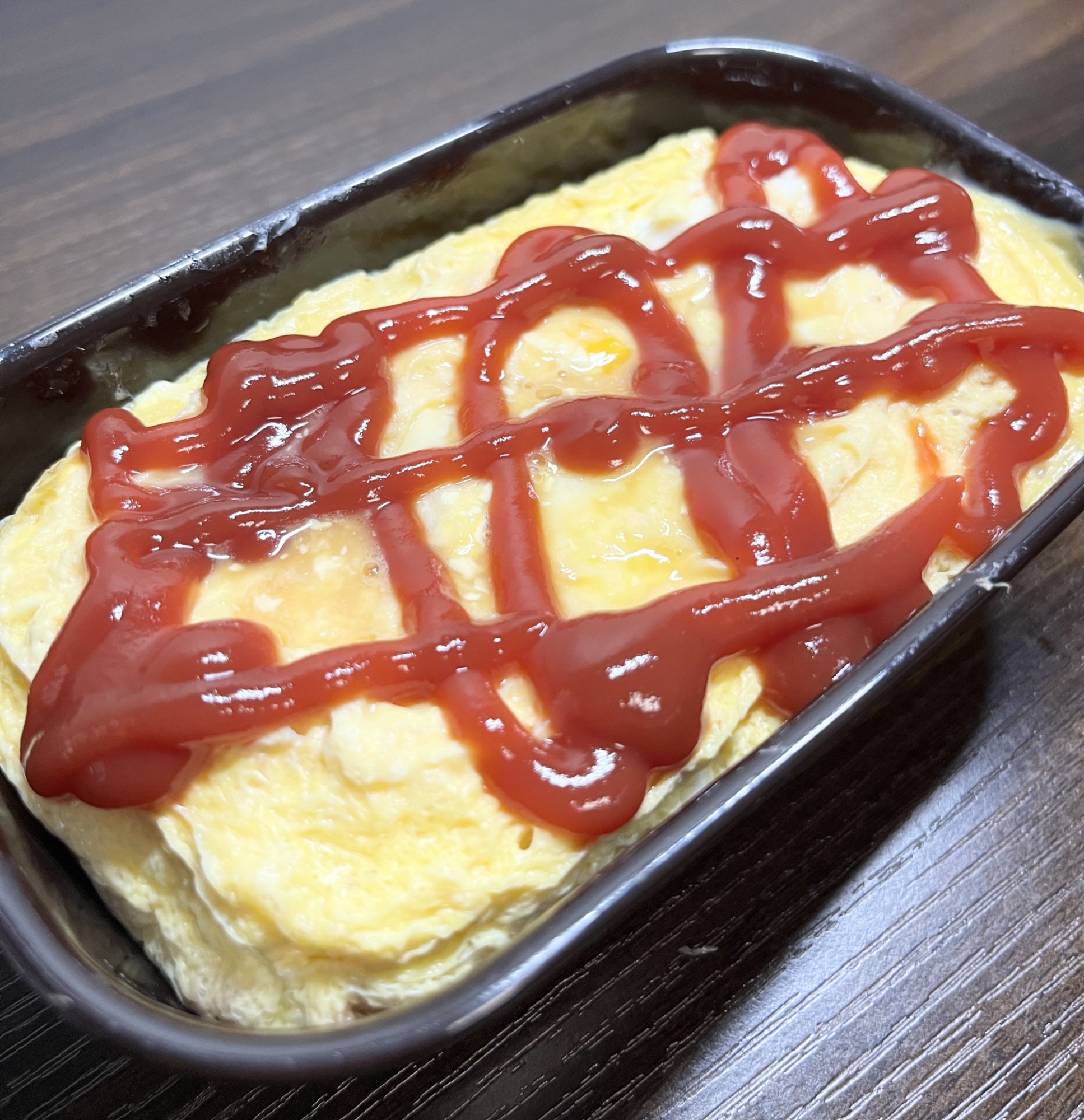 簡単レンジのみ☆オートミールオムライス②