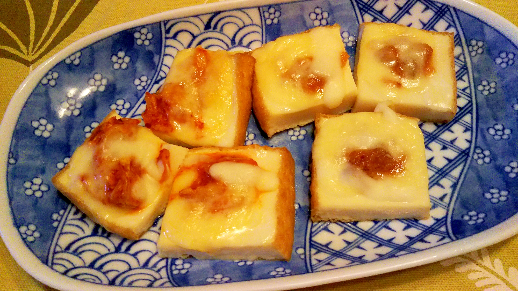 絹揚げのキムチ/鮭明太チーズ焼き