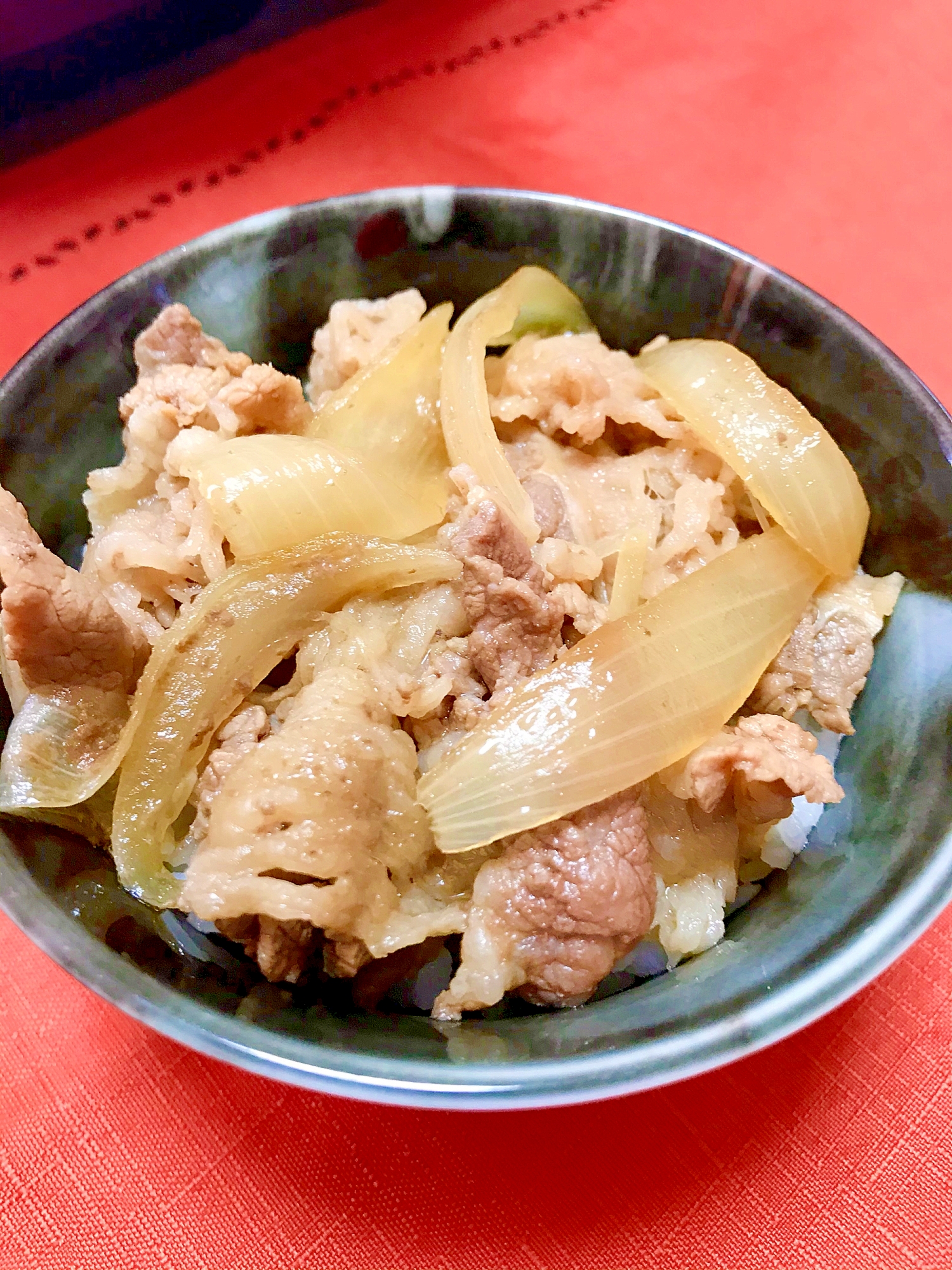 タマネギたっぷりツユだく牛丼❗️