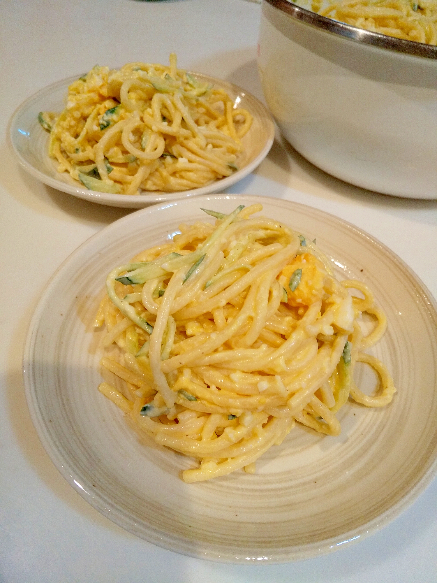 余ったパスタでもできる！卵のスパゲッティサラダ