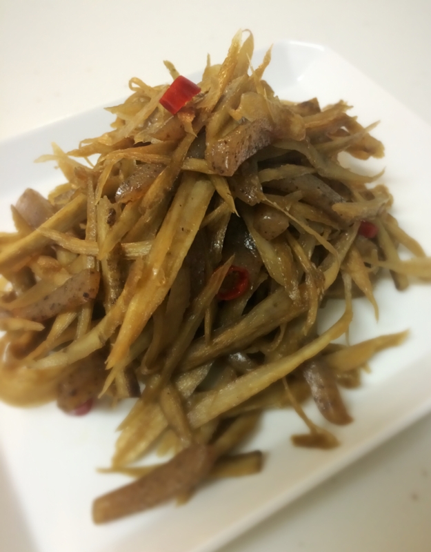 コンニャクとささがきごぼうのきんぴら レシピ 作り方 By Ajisai624 楽天レシピ