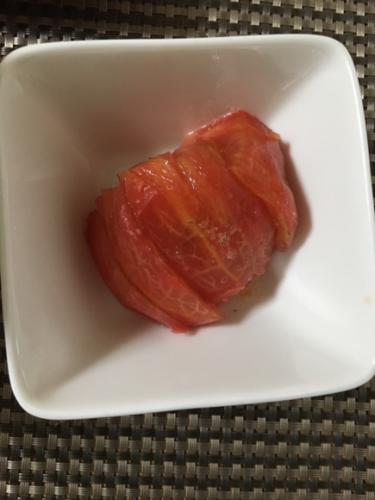 トマトにオリーブオイルでこんなに美味しくなるんですね♩