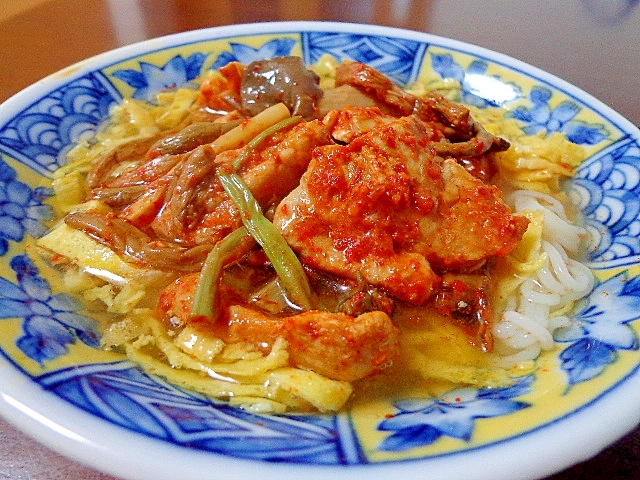 豚山菜キムチ冷麺