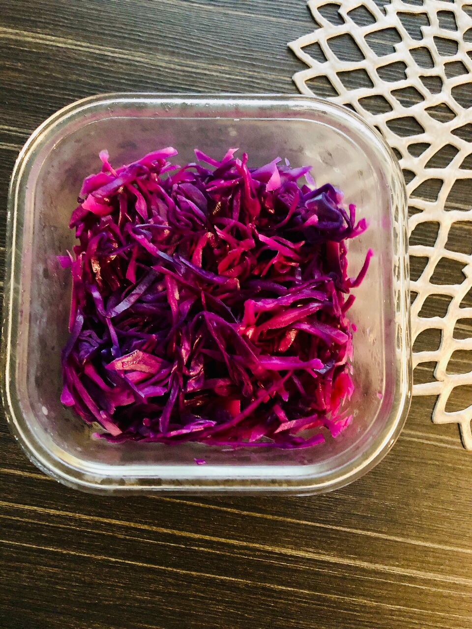 使い回し常備菜☆紫キャベツのオイル蒸し
