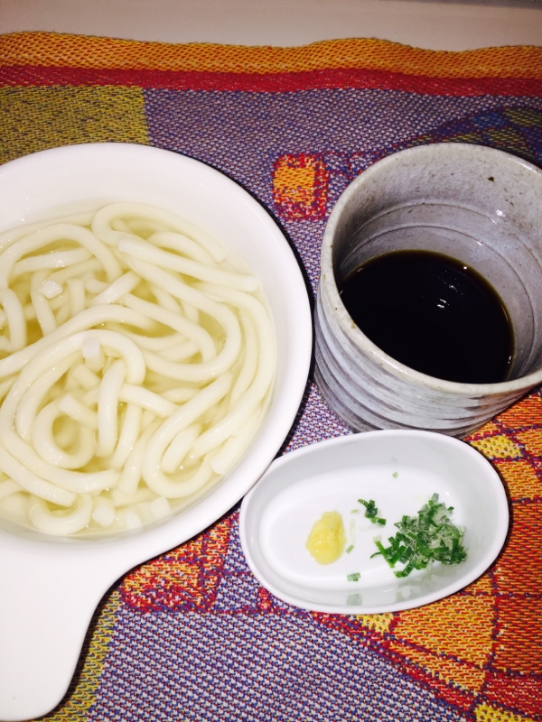 レンジで簡単、釜揚げうどん