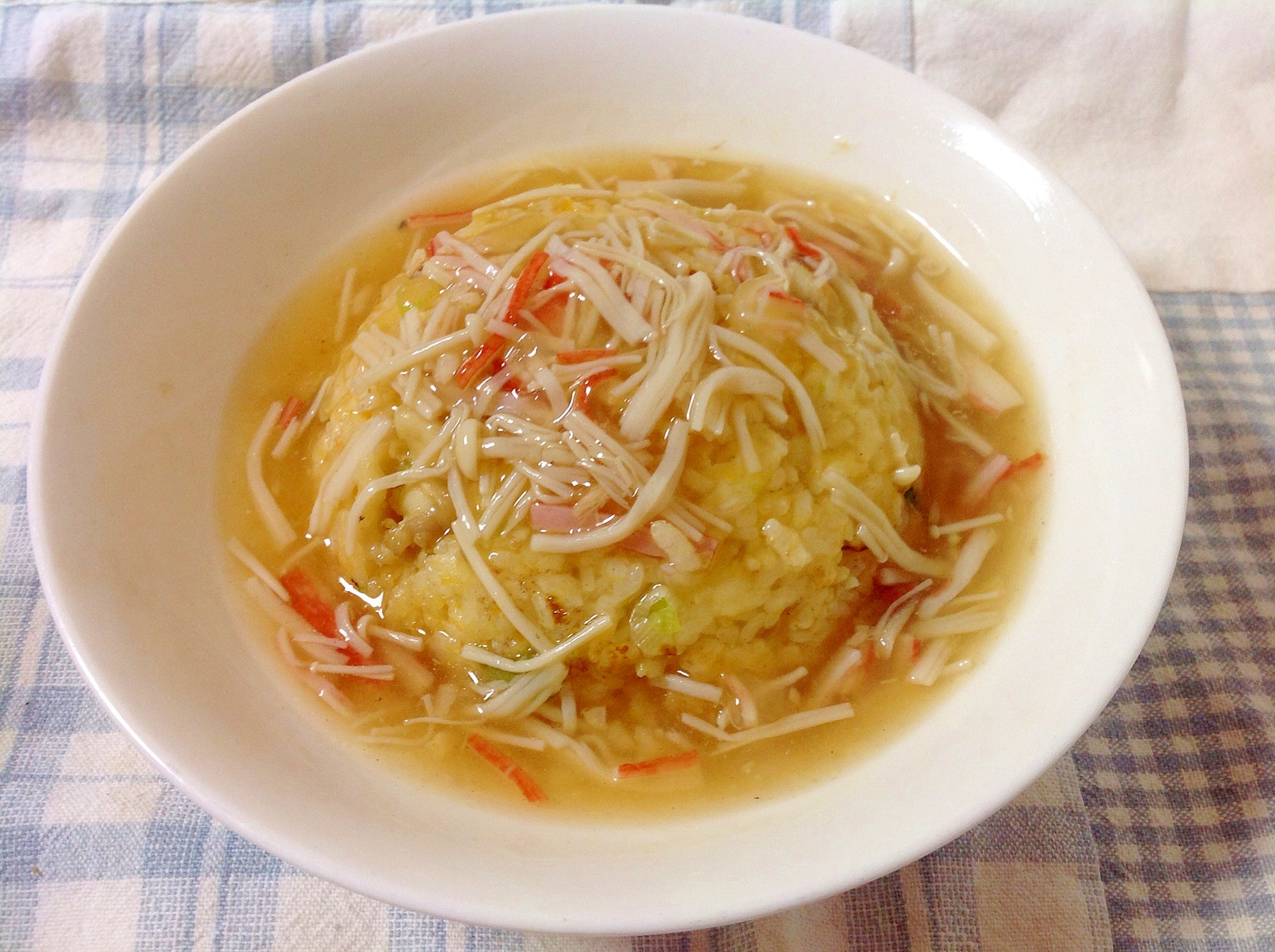 カニカマあんかけチャーハン(o^^o)