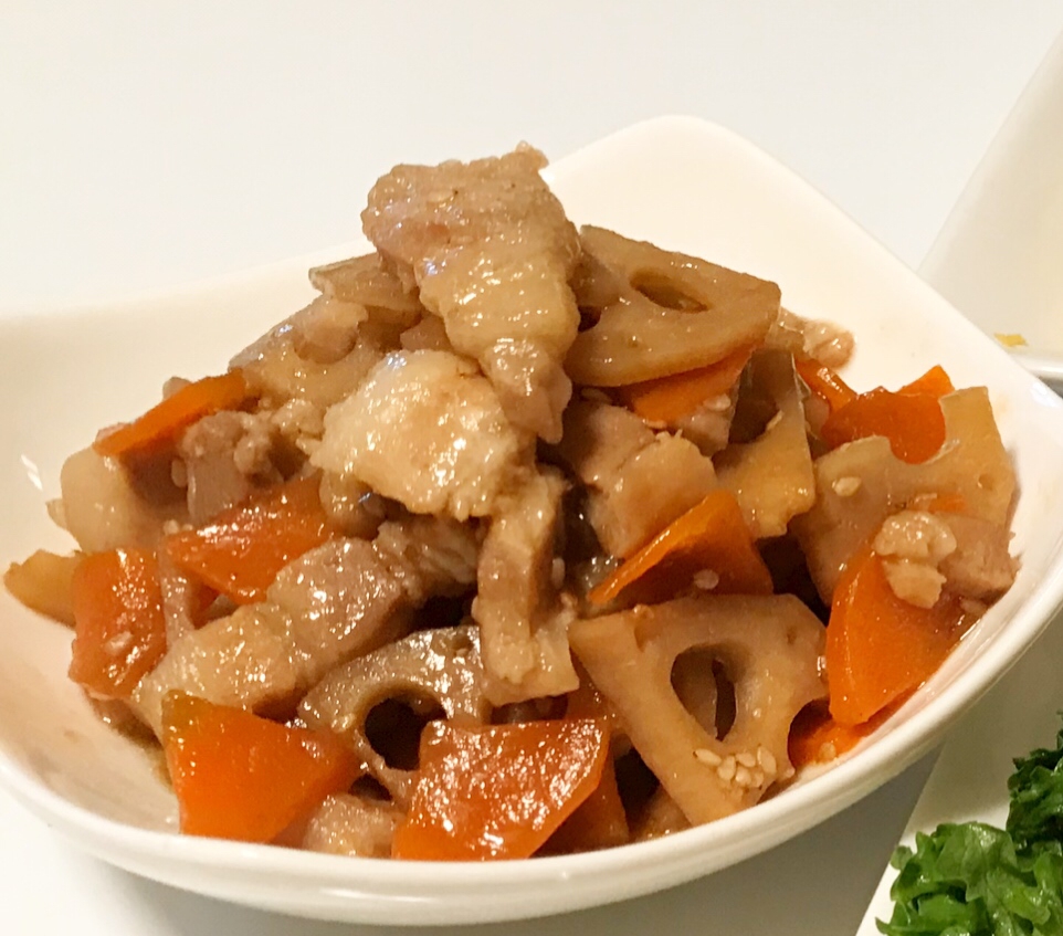 レンコンと豚バラの甘辛炒め レシピ 作り方 By Ham Mama 楽天レシピ