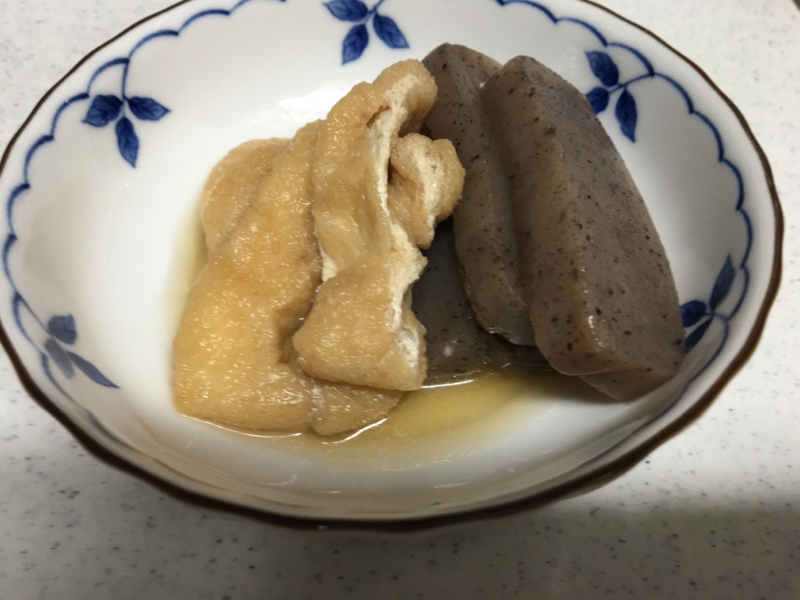 こんにゃくとおあげの煮物