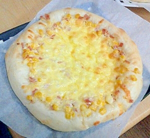 コーンマヨピザ トッピング レシピ 作り方 By Momo6023 楽天レシピ