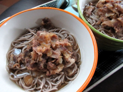 お肉と玉ねぎそば