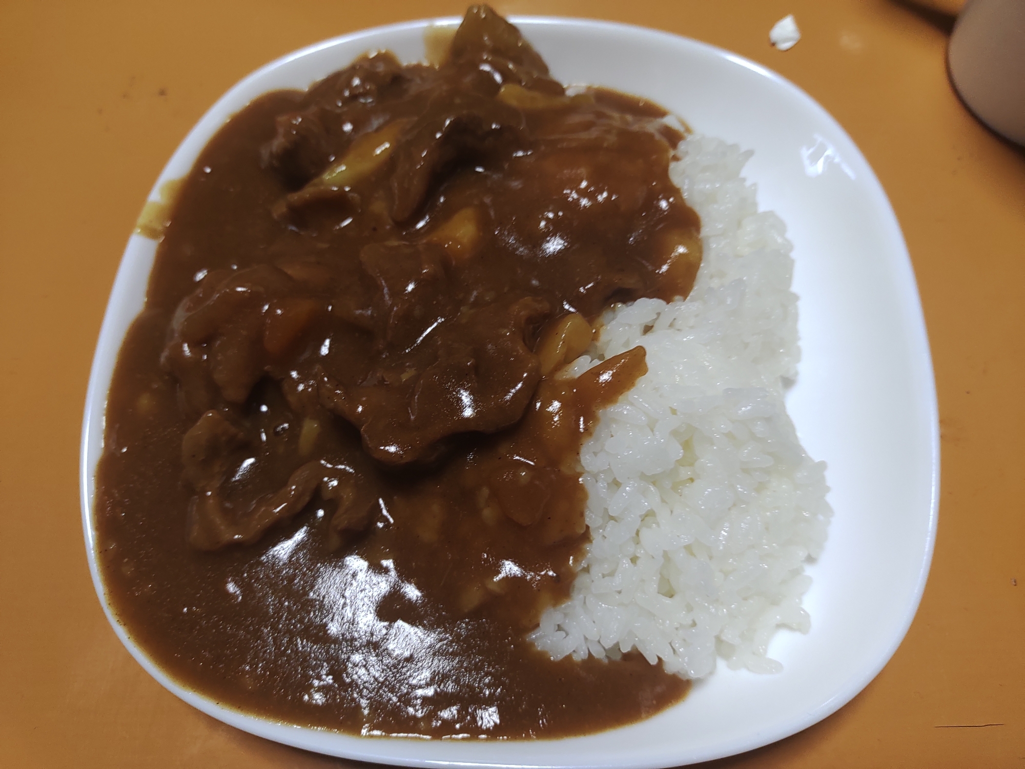 新玉ねぎでカレーライス