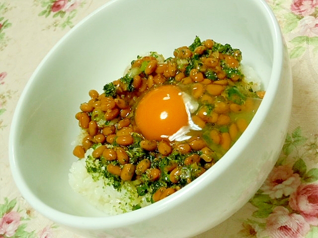ウナギのタレｄｅ❤粒山椒と葱と青のりの卵かけご飯❤