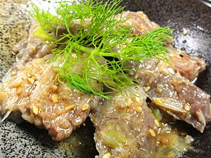 牛カルビの塩ダレ焼き