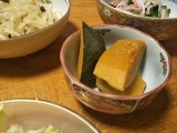 かぼちゃの醤油蒸し