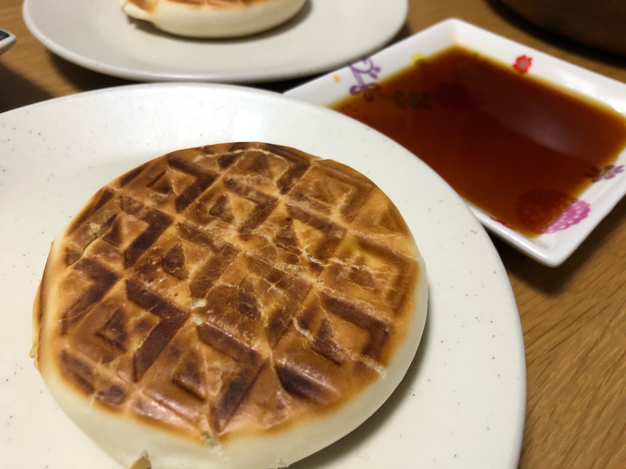 ホットサンドメーカーで肉まん！