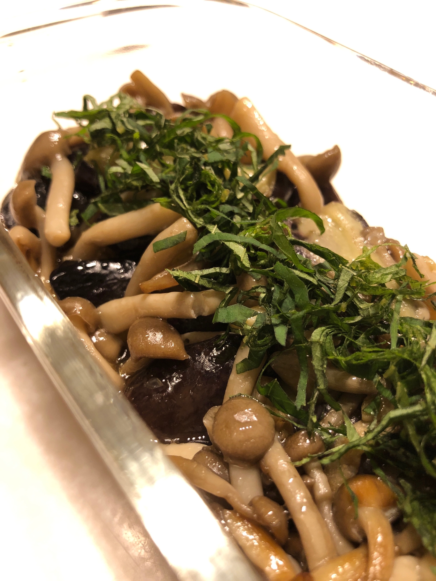 簡単＊きのこの旨味たっぷりのナスの揚げ浸し