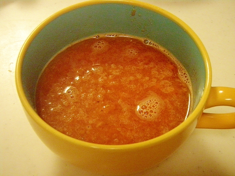 冷凍トマトで★トマトとにんじんのすりおろしスープ