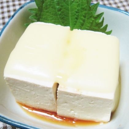 レンジで簡単　豆腐チーズ