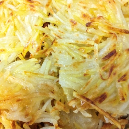 混ぜて焼くだけ！もちもち「ハッシュド★ポテト」