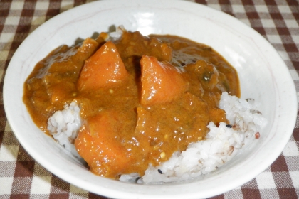 かぼちゃとにんじんの甘いカレー