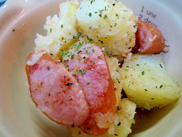 粗挽きソーセージとジャガイモの簡単炒め レシピ 作り方 By ミルク白うさぎ 楽天レシピ 粗挽きソーセージとジャガイモの簡単炒め レシピ 作り方 By ミルク白うさぎ 楽天レシピ