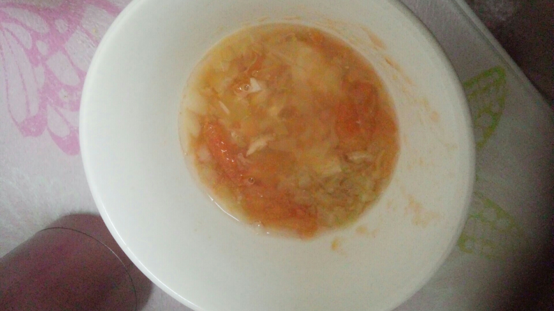 【離乳食後期】まぐろとキャベツのトマトスープ
