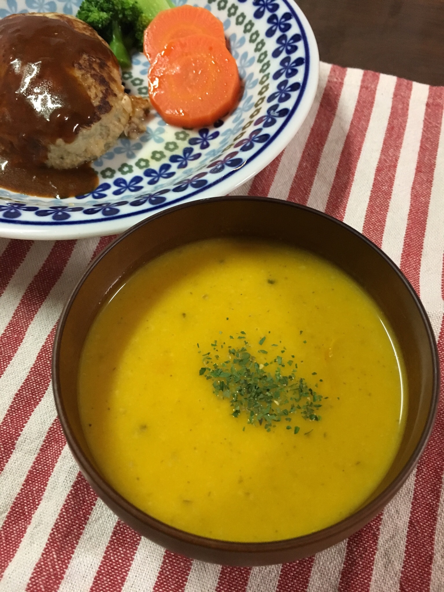 かぼちゃとしめじのスープ