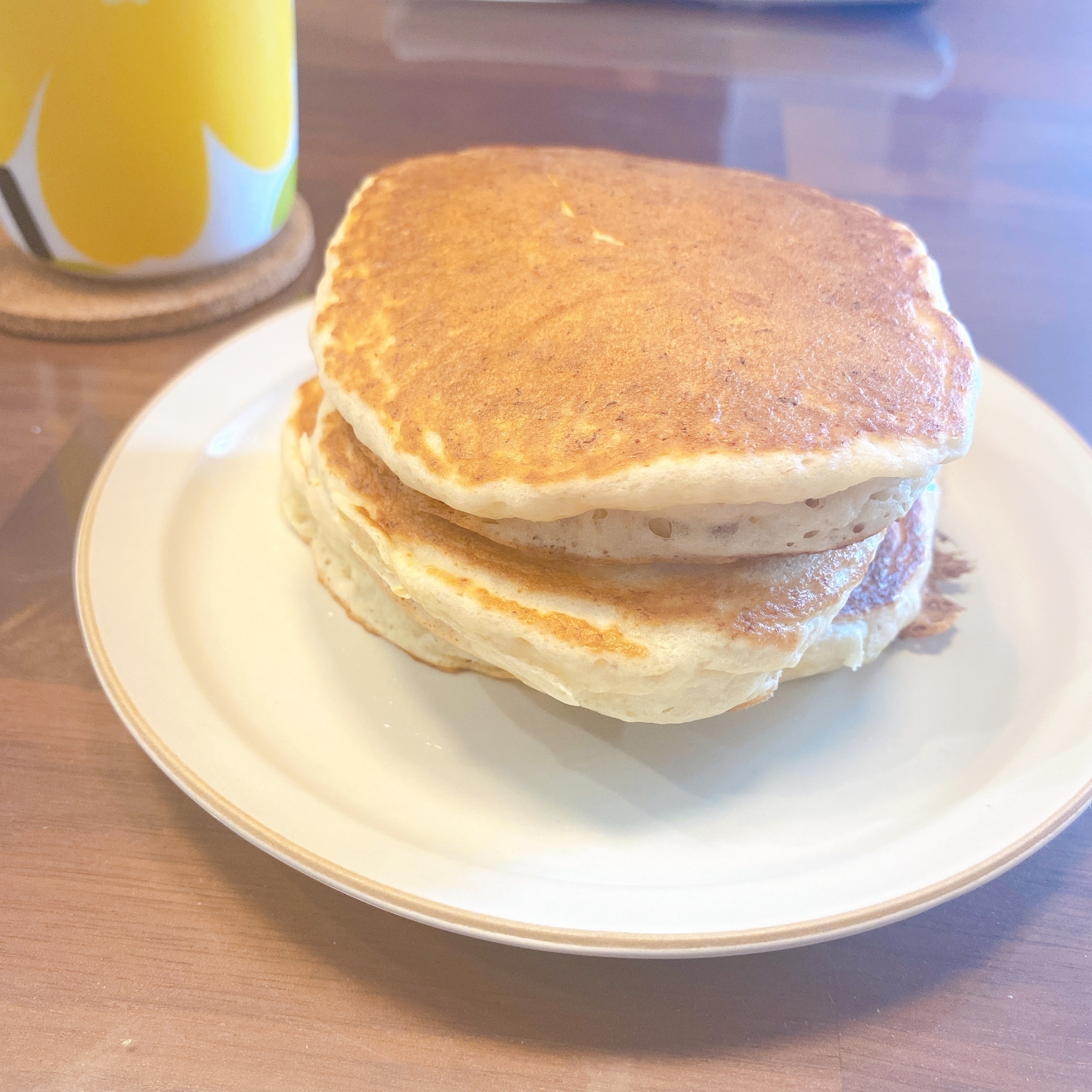 卵なし!材料3つで簡単!バナナパンケーキ♪