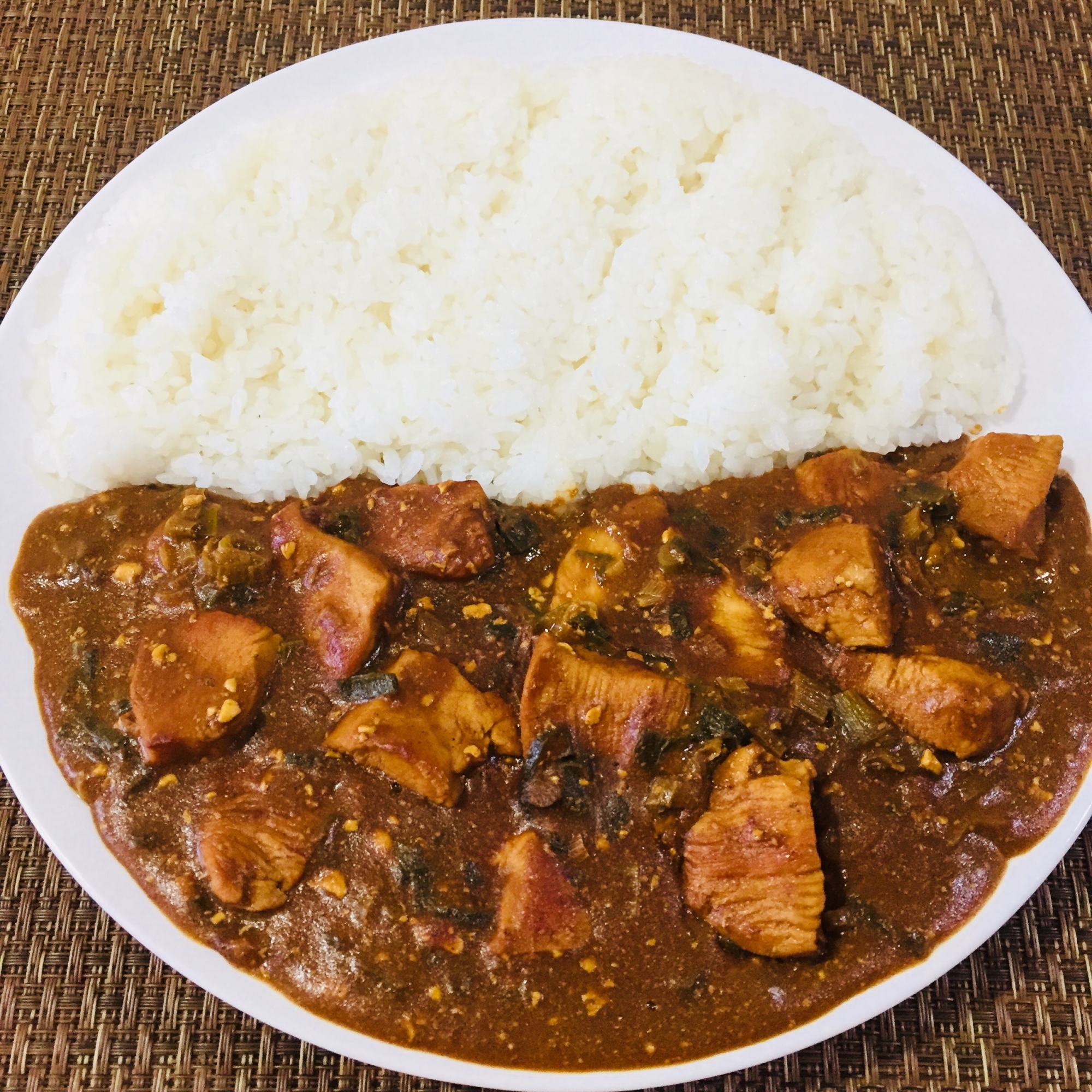 ねぎたっぷり チキンカレー！