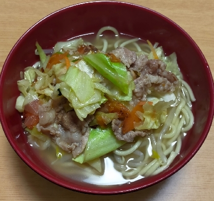 まとめ買いした中華麺はこれで消費！ちゃんぽん