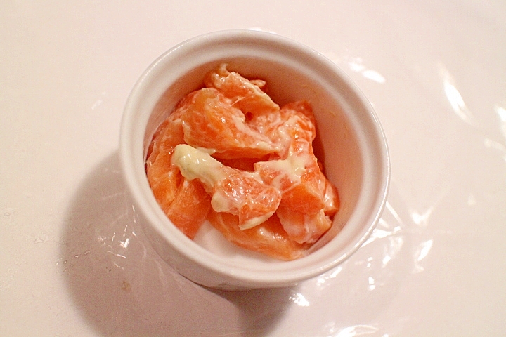 簡単おつまみ 前菜 サーモンのブルーチーズ和え レシピ 作り方 By Seika A 楽天レシピ