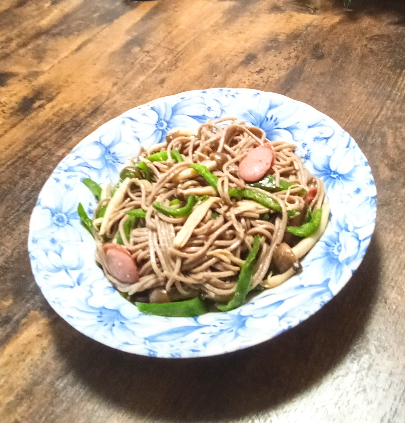 残ったざるそばで！和風焼きそば
