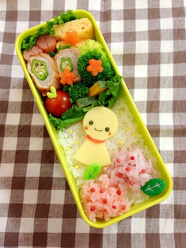 簡単キャラ弁 あじさい てるてる坊主のお弁当 レシピ 作り方 By Cherry05 楽天レシピ