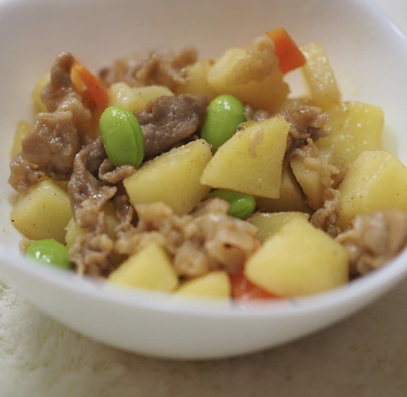 じゃがいもと豚肉のマヨネーズ風味