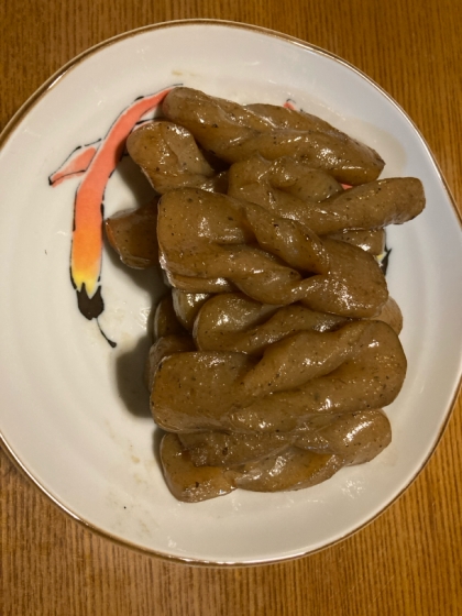 こんにゃくの煮物☆ピリ辛ねじりこんにゃく