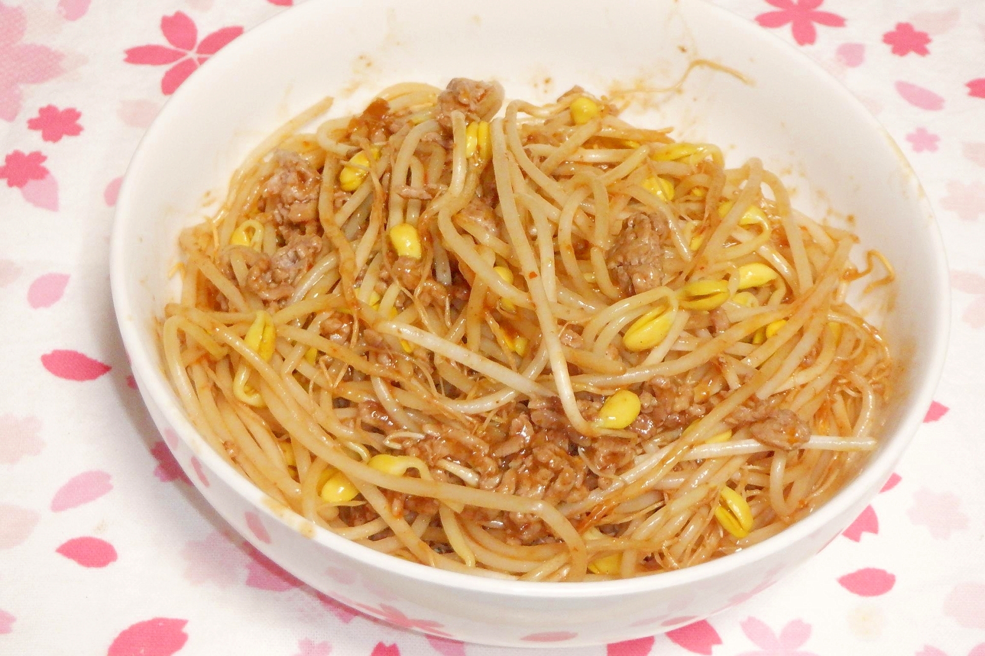 包丁・まな板不要で５分で作れる♪麻婆もやし麺