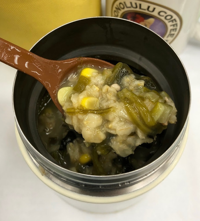 冷凍野菜の鮭雑炊スープオートミール約185kcal