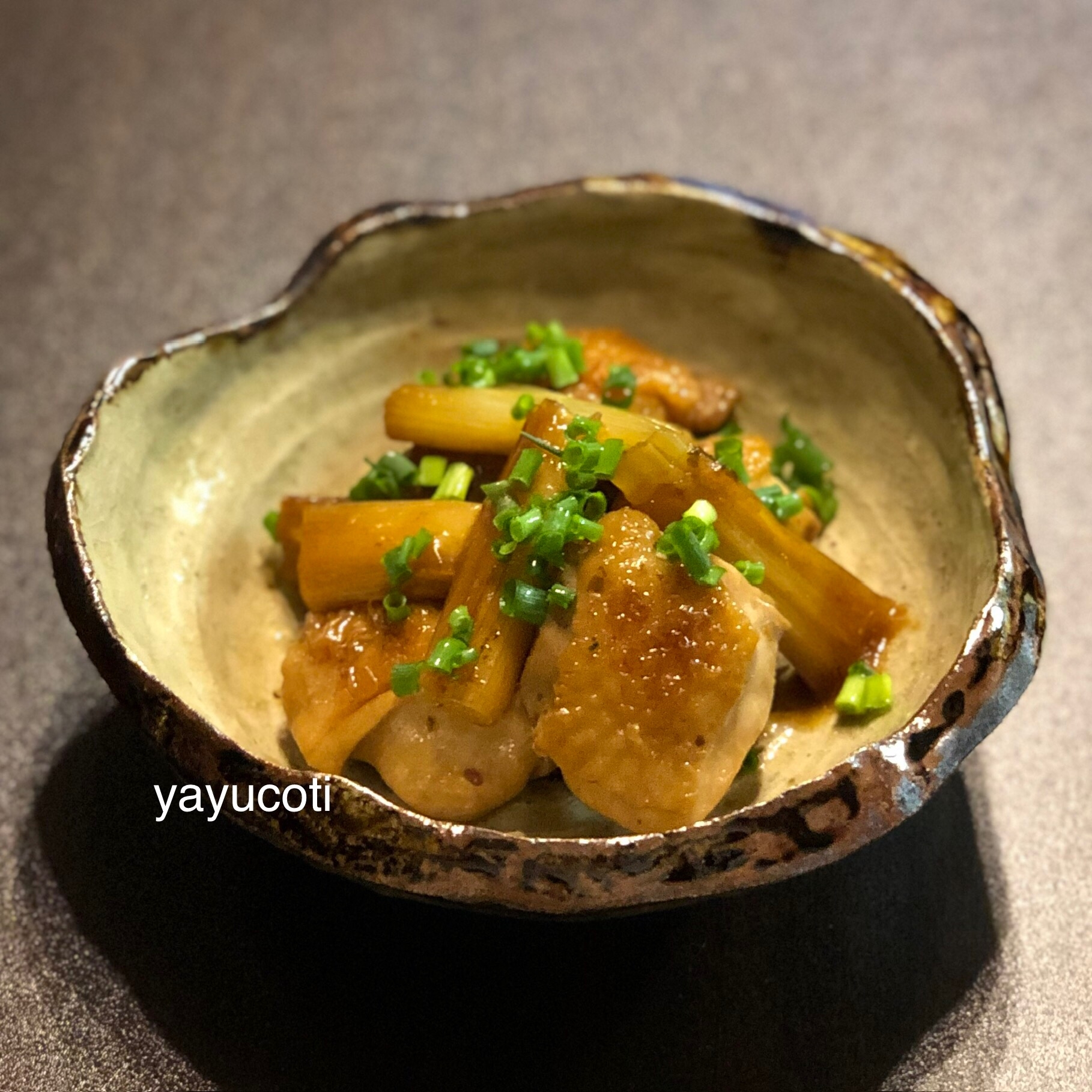 松前漬けリメイク＊鶏もも肉と長ねぎの甘酢煮