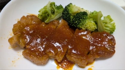 ★”豚ロース肉のポークチャップ